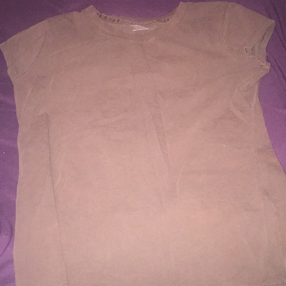 Just a plain brown shirt